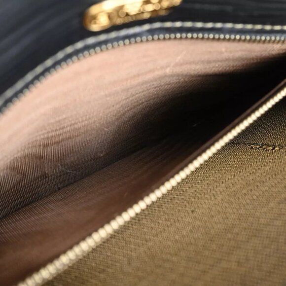 FENDI Logo Zucca Pattern Bifold Wallet Purse Canvas Leather Brown Black 37RJ803 - Picture 14 of 14